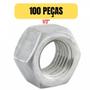 Imagem de Kit 100 porca sextavada galvanizada 1/2 polegada