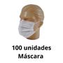 Imagem de kit 100 Propé 100 toucas 100 mascara TNT branco  descartavel