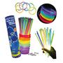 Imagem de Kit 100 Pulseiras Neon Balada Brilho Fluorescente Festa