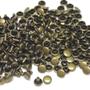 Imagem de Kit 100 Rebites Pressao Couro 6X10Mm Bronze Cinto Sapato