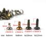 Imagem de Kit 100 Rebites Pressao Couro 6X10Mm Bronze Cinto Sapato