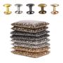 Imagem de Kit 100 Rebites Pressao Couro 6X6Mm Bronze Cinto Bolsa Sapat