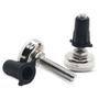 Imagem de Kit 100 Sapata Niveladora 21mm Aço Niquelado 1/4 Com Bucha