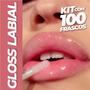 Imagem de Kit 100 Tubos Gloss Labial Frasco Branco Vazio 7 ml