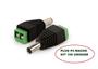 Imagem de Kit 100 Un Conector Plug P4 Macho Com Borne Cftv