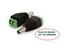 Imagem de Kit 100 Un Conector Plug P4 Macho Com Borne Cftv