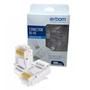 Imagem de Kit 100 Un Conector Rj45 8p8c Cat5e/6e Banhado De Ouro