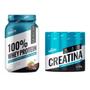 Imagem de Kit 100% whey protein 900g pote + creatina 150g shark pro