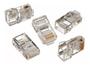 Imagem de Kit 1000 Conector Rj45 Utp Cat5e Banho De Ouro Cabo De Rede