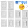 Imagem de KIT 10un 3 Interruptor Simples 10A Liz Branco - Tramontina