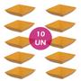 Imagem de Kit 10un mini petisqueira quadrado aperitivos marrom claro