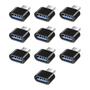 Imagem de Kit 10x Adaptador Plug OTG Conversor Usb Tipo A Fêmea Para Usb C Macho Celular Tablet Notebook
