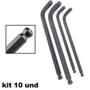 Imagem de Kit 10X Chave Allen Hexagonal Abaulada 3/16 116X29M