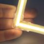 Imagem de Kit 10x Conectores Emenda sem Solda Fácil para Fita Led COB 10mm L 90 Curva