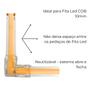 Imagem de Kit 10x Conectores Emenda sem Solda Fácil para Fita Led COB 10mm L 90 Curva