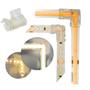 Imagem de Kit 10x Conectores para Fita Led 10mm Emenda Fácil Sem Solda L 90 Curva
