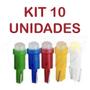 Imagem de Kit 10x Lampada Led Pinguinho Painel T5 C/Suporte Cores