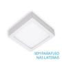 Imagem de Kit 10x Painel Plafon Led 8w Luminária Sobrepor 9x9cm Branco Frio 6000K St1044