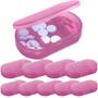 Imagem de Kit 10x Porta Comprimidos com 3 Divisórias TopGet Rosa