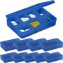 Imagem de Kit 10x Porta Comprimidos com 7 Divisórias TopGet Azul