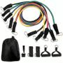 Imagem de Kit 11 Extensor Elástico Extensor De Exercícios Treino Em Casa