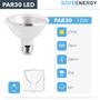 Imagem de Kit 11 Lâmpada Led Par30 10w Save Energy 2700k Branco Quente