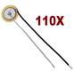 Imagem de Kit 110x Uni  Piezo pastilha cápsula Piezoelétrica 2cm 20mm 20MM 2Cm disco combo 110 pçs