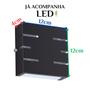 Imagem de Kit 12 Arandela Slim 6 Frisos 12x12x4cm Bivolt G9 Com Lâmpada Interna Externa Muro Parede - 101