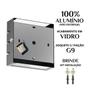 Imagem de Kit 12 Arandela Slim 6 Frisos 12x12x4cm Bivolt G9 Com Lâmpada Interna Externa Muro Parede - 101