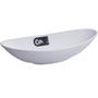Imagem de Kit 12 Bandejas Petisqueiras Travessas Canoa para Servir Restaurantes Coza Branco 350ml Plástico
