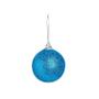 Imagem de Kit 12 Bolas Natalina Glitter Azul Decoração Árvore De Natal