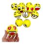 Imagem de Kit 12 Bolinhas Bola Macia Emoji Anti Stress Smile Massagem