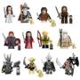 Imagem de Kit  12 bonecos senhor dos aneis hobbit gandalf legolas frodo blocos de montar