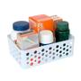 Imagem de Kit 12 caixa cesto organizador multiuso gaveta escritório armário cozinha banheiro closet lavanderia
