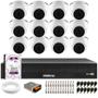 Imagem de Kit 12 Câmeras Dome VHL 1220 D G2 HDCVI 2mp Full HD 1080p + Dvr Intelbras MHDX 3116-C 16 Canais + HD 1TB Purple