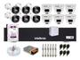 Imagem de Kit 12 Cameras Intelbras 3220 Full Color Com Microfone, Dvr 16ch Mhdx 3116c 1tb