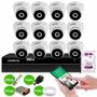 Imagem de Kit 12 Câmeras Intelbras VHD 3230 D G7 Dome Full HD 1080p Visão Noturna de 30m IP67 + DVR Intelbras MHDX 1316 Full HD 16 Canais Multi HD + HD 2TB
