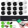 Imagem de Kit 12 Câmeras Intelbras VHL 1220 B G2 HDCVI LITE Bullet Full HD 1080p Visão Noturna 20m IP66 + Dvr Intelbras MHDX 1016-C 16 Canais