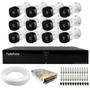 Imagem de Kit 12 Câmeras Intelbras VHL 1220 B G2 HDCVI LITE Bullet Full HD 1080p Visão Noturna 20m IP66 + Dvr Tudo Forte TFHDX 3316 16 Canais Com App Xmeye