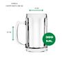 Imagem de Kit 12 Caneca 380ml Para Chopp Cerveja Masta Transparente