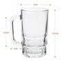 Imagem de Kit 12 Canecas De Chopp Cerveja De Vidro Grosso 370Ml