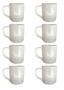 Imagem de Kit 12 Canecas de Porcelana Branca 300ML ideal para Café ,Chá