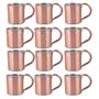 Imagem de Kit 12 Canecas Lisa Moscow Mule Inox Rose Bronze Drink250ml