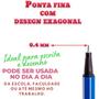 Imagem de Kit 12 Caneta Hidrográfica Fine Pen Coloridas Ponta Fina 0.4 Escrita Desenho