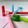 Imagem de Kit 12 canetas de gel boias material escolar criativo divertido