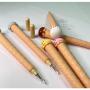 Imagem de Kit 12 canetas formato de casquinha de sorvete divertidas escolar