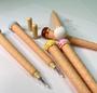 Imagem de Kit 12 canetas formato de casquinha de sorvete divertidas para material escolar