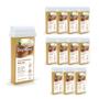 Imagem de Kit 12 Cera Refil Depilação Roll On Quente Depilflax Coco 100g