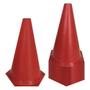 Imagem de Kit 12 Cones de Marcação de Plástico Muvin - 24cm - Treinamento Funcional, Agilidade e Fortalecimento