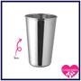 Imagem de Kit 12 Copos Aço Inox Agua Suco Resistente 200ml Inquebrável